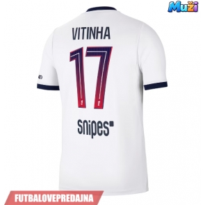 Lacne Muži Futbalové dres Paris Saint-Germain Vitinha #17 2026-27 Krátky Rukáv - Preč
